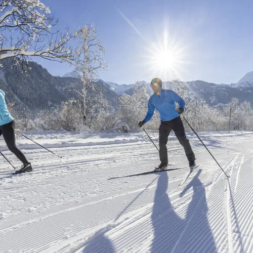 Cross-country skiing in Burgstall, Mayrhofen-Hippach region