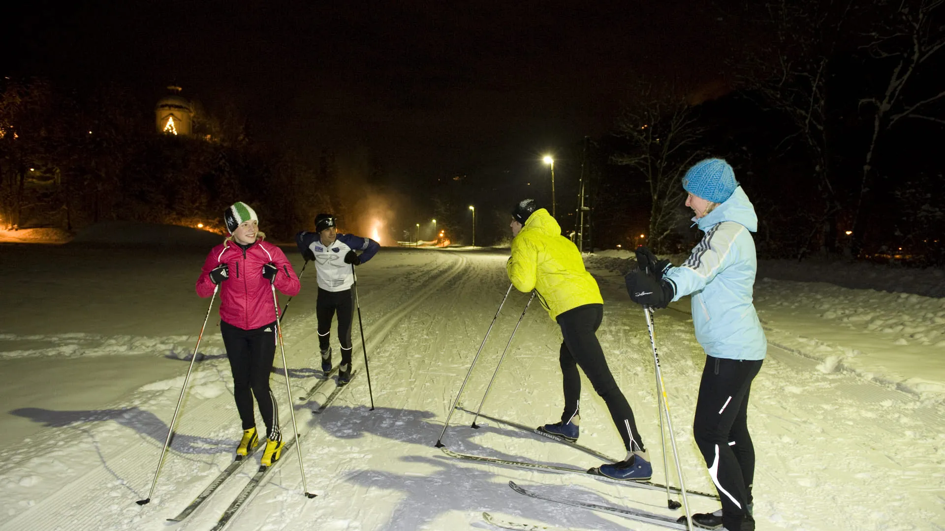Night cross-country skiing in Mayrhofen-Hippach